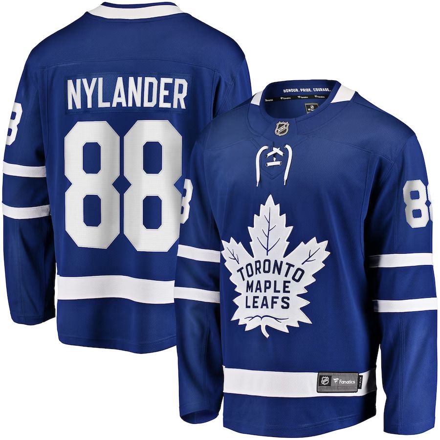 Men Toronto Maple Leafs #88 William Nylander Fanatics Branded Blue Home Breakaway Player NHL Jersey